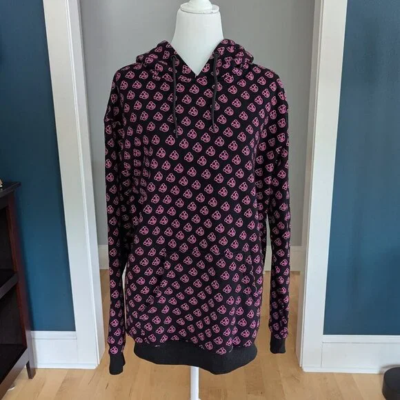 Shane Dawson x Jeffree Star All Over Pig Unisex Hoodie Size Med. Black Pink - Picture 3 of 12